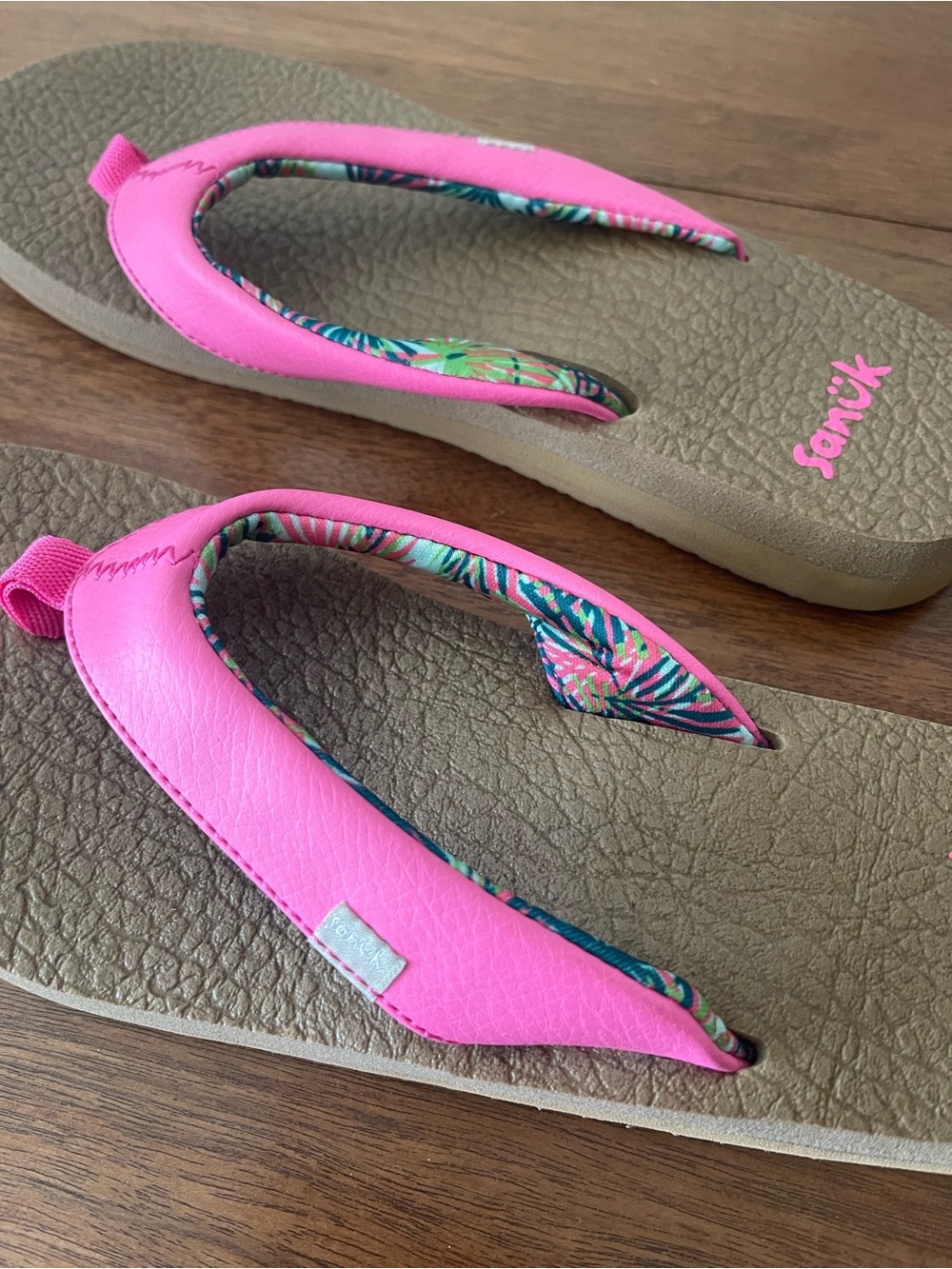 Sanuk Yoga Mat Flip Flop Sandals NWOT - Picture 6 of 9